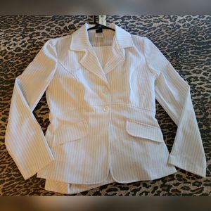 Studio Y - Maurice's 3 Piece Cami Top Pinstripe Pant Set 11/12